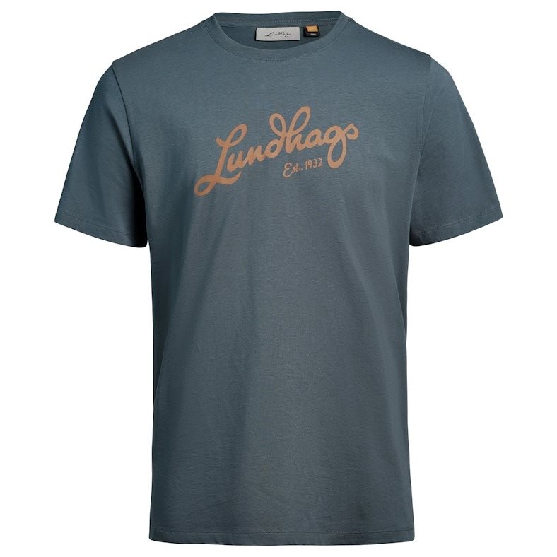 Lundhags J&auml;rpen Logo T-shirt M Dk Sky Blue Dk Sky blue M