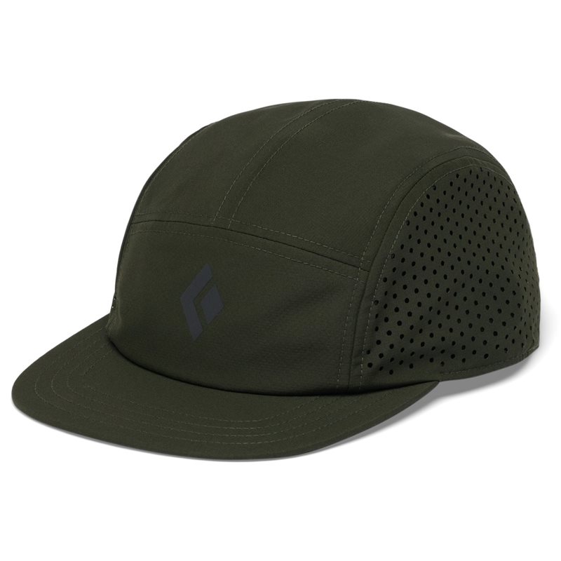 Black Diamond 5-Panel Synthetic Cap Dark Moss-Anthracite Icon Logo