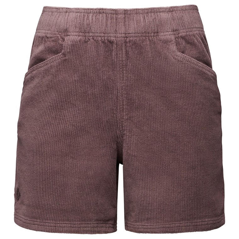 Black Diamond W Dirtbag Corduroy Shorts Dark Mauve