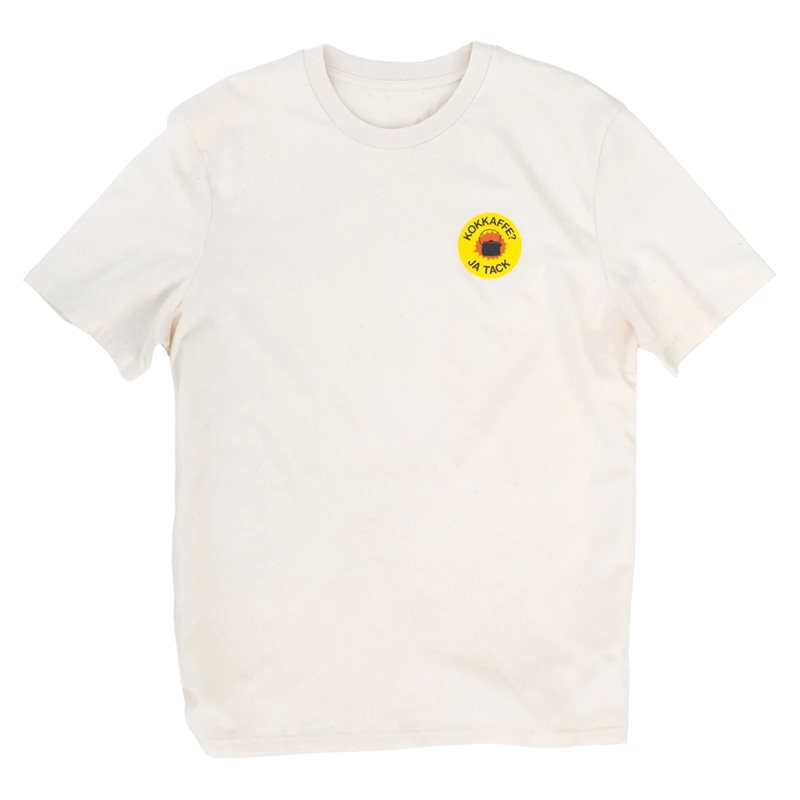 Lemmel Kaffe T-Shirt Kokkaffe Ja Tack Raw Nat. White Raw Nat. White S