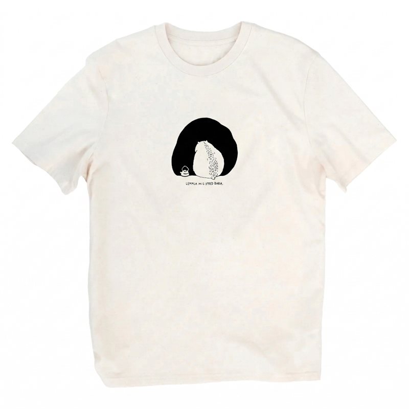 Lemmel Kaffe T-Shirt Lemmla Mig Ifred Raw Nat. White Raw Nat. White S