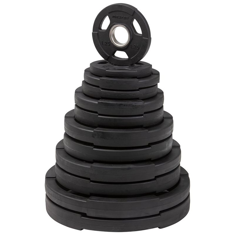 Master Fitness Viktpaket Deluxe 115kg, Viktpaket gummerade