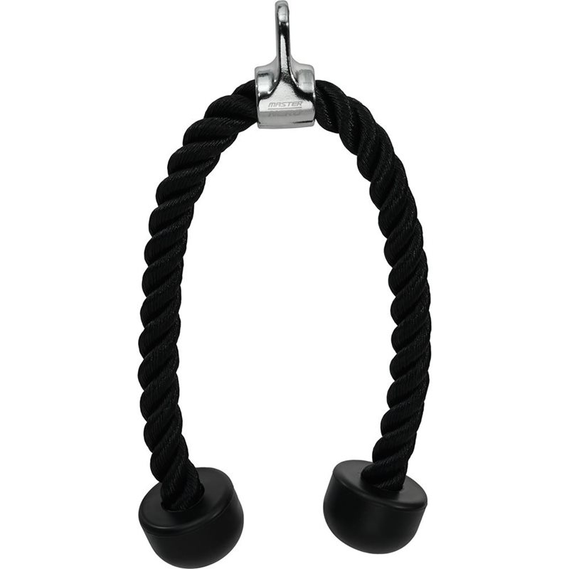 Master Fitness Nero Triceps Rope Short, Draghandtag