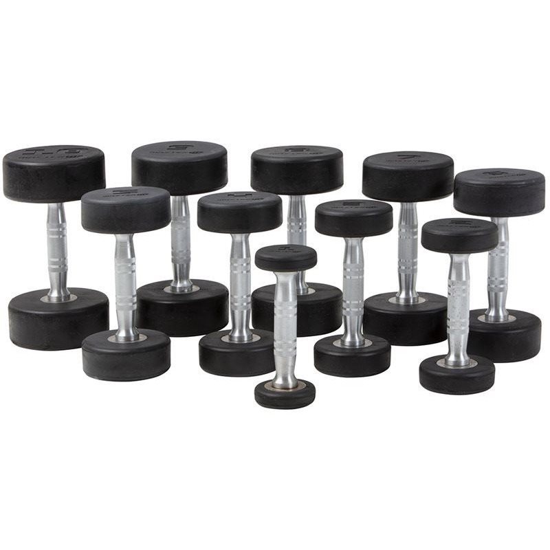 Master Fitness Hantel Premium, Hantlar gummi - 20 kg
