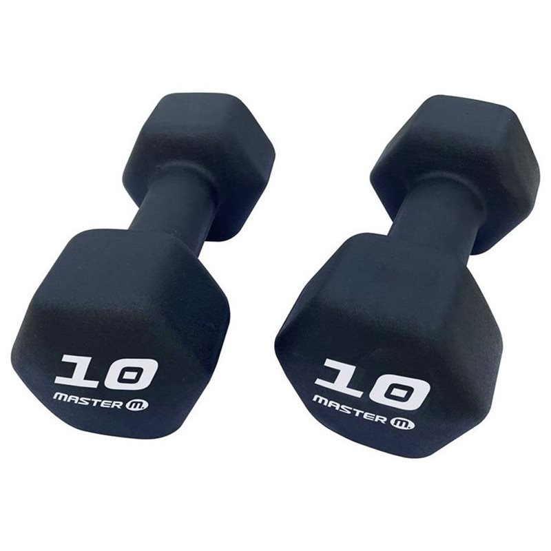 Master Fitness Neoprenhantlar i par, Hantlar Neoprene - 10 kg