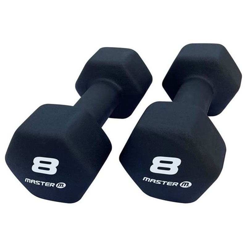 Master Fitness Neoprenhantlar i par, Hantlar Neoprene - 8 kg