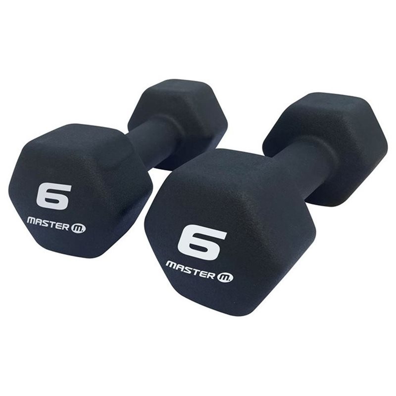 Master Fitness Neoprenhantlar i par, Hantlar Neoprene - 6 kg