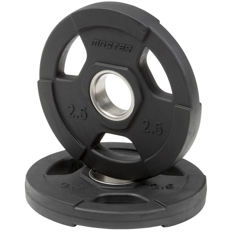 Master Fitness Gummiklädd Skiva Deluxe, Viktskivor gummerade