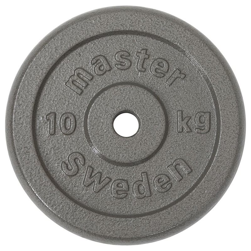 Master Fitness Skolvikt 25 mm, Viktskivor järn - 10 kg