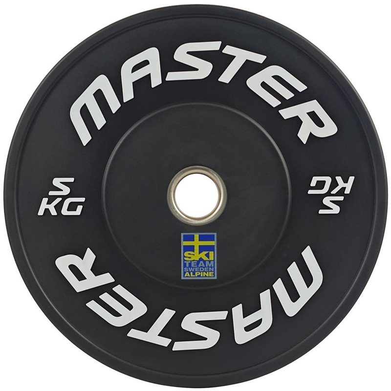 Master Fitness Bumper Ski Svart, Viktskivor bumper