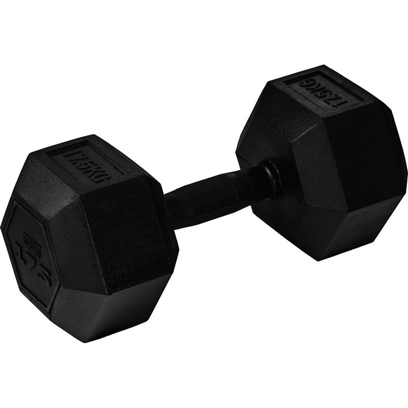 Master Fitness Nero Rubber Coated Hex, Hex hantlar - 17,5 kg