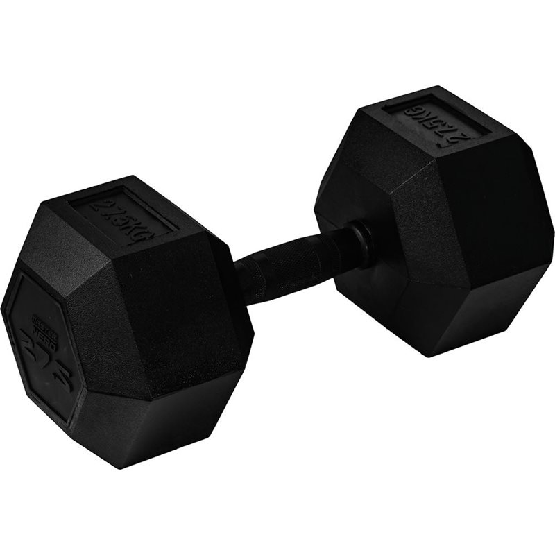 Master Fitness Nero Rubber Coated Hex, Hex hantlar - 27,5 kg