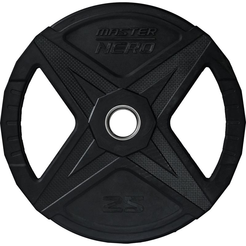 Master Fitness Nero Rubber Plate, Viktskivor gummerade - 25 kg
