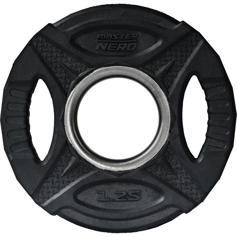 Master Fitness Nero Rubber Plate, Viktskivor gummerade
