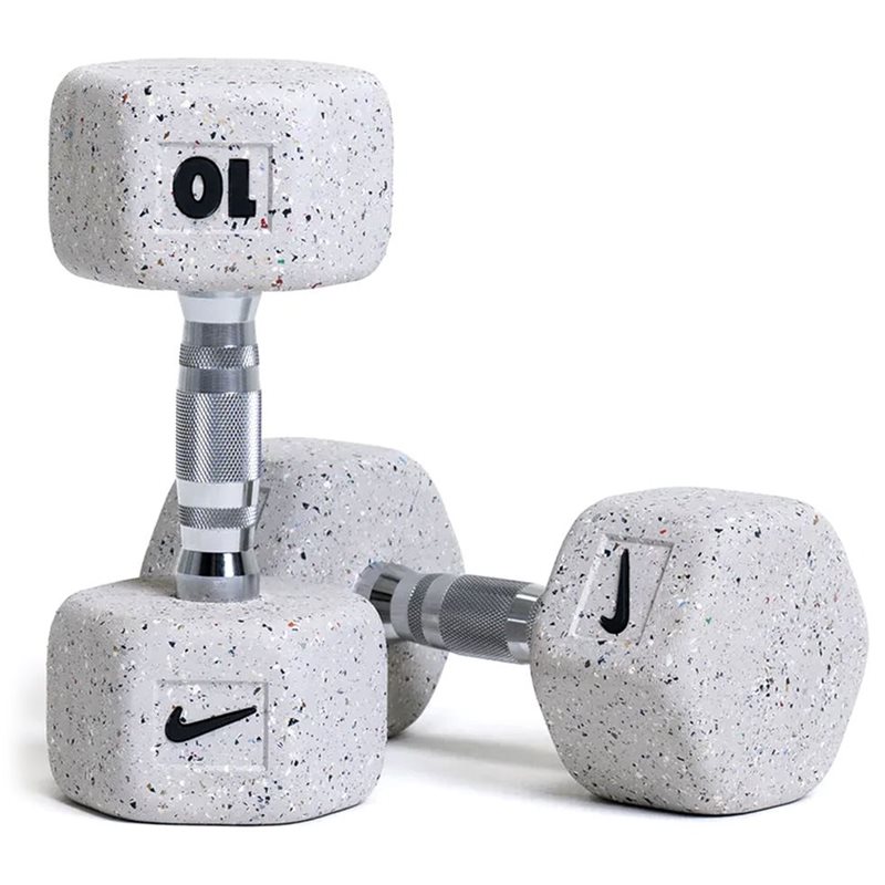 Nike Strength Grind Dumbbell Pair, Hantlar Gummi - 10 kg