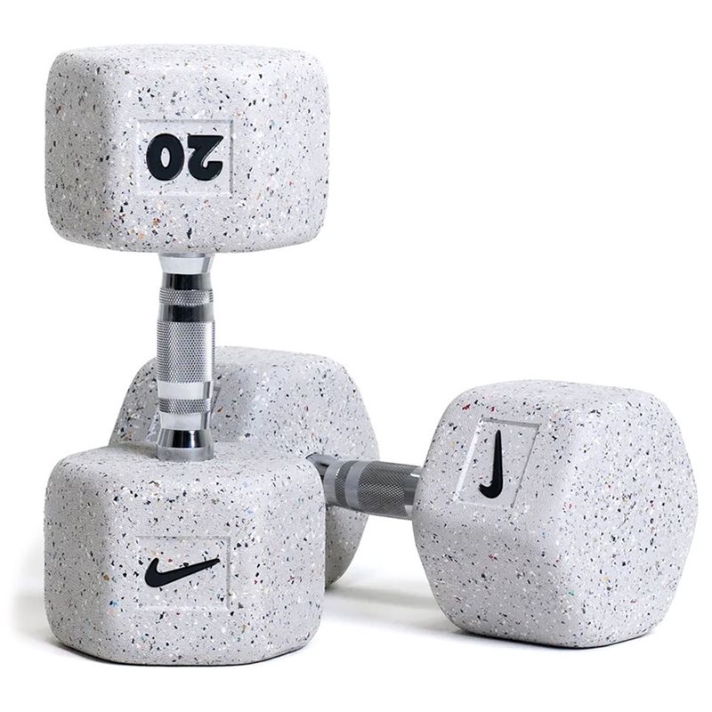 Nike Strength Grind Dumbbell Pair, Hantlar Gummi - 20 kg