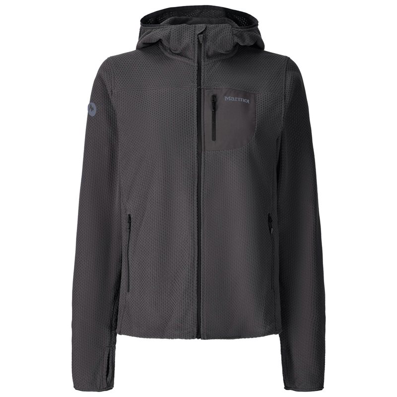 Marmot Wm's AirFleece Hoody Blackened Blackened S