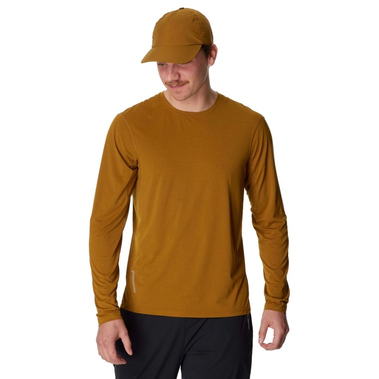 Houdini M's Pace Air LS Tee Greenish Gold