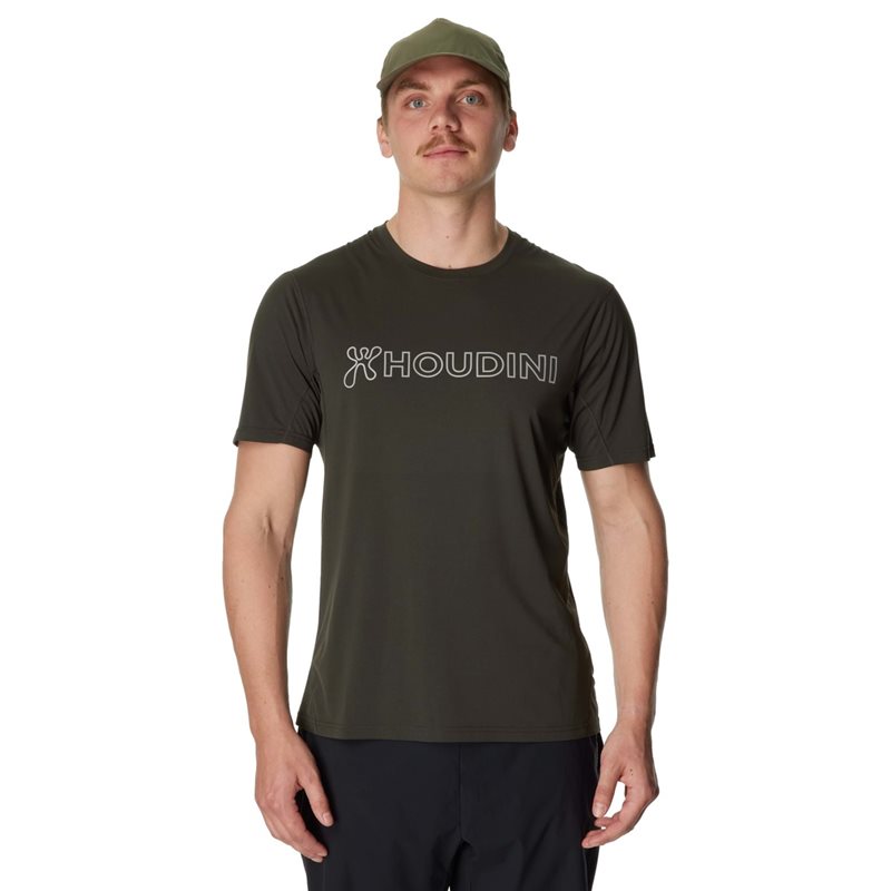 Houdini M's Pace Air Message Tee Green Illusion Green Illusion S