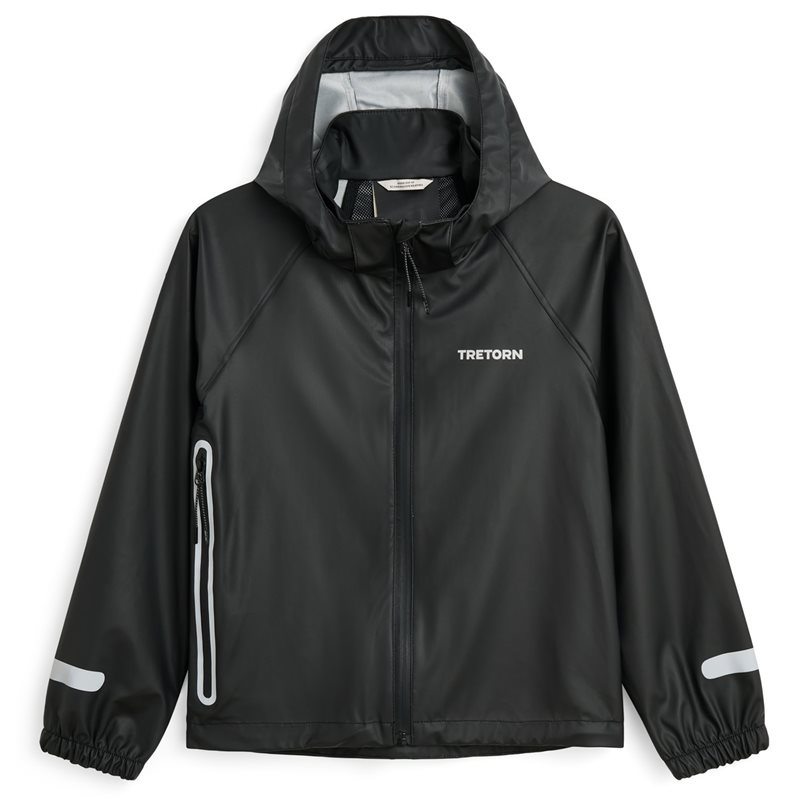 Tretorn Kids Packable Rainbreaker Set Black