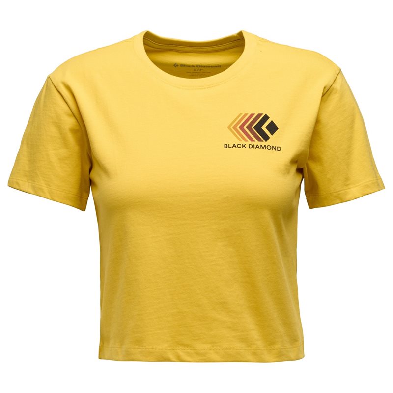 Black Diamond W Faded Crop Ss Tee Soft Ochre Soft Ochre S