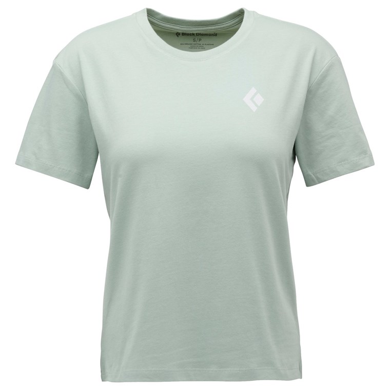 Black Diamond W Heritage Badge Ss Tee Agave