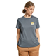 Lundhags Järpen Printed T-Shirt W Dk Sky Blue