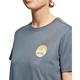 Lundhags Järpen Printed T-Shirt W Dk Sky Blue