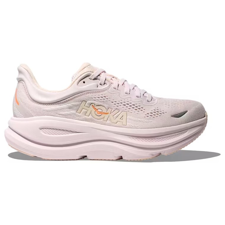 Hoka W Bondi 9 Lilac Cream/Tangerine Glow