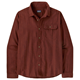 Patagonia M's L/S LW Fjord Flannel Shirt Mirror Weave: Rusty Red