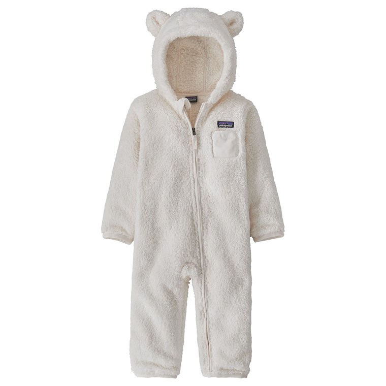 Patagonia Baby Furry Friends Bunting Birch White