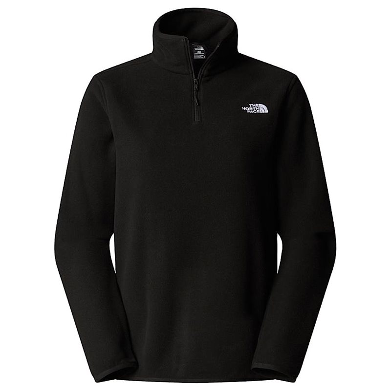 The North Face W Glacier Fleece 1/4 Zip Jacket Tnf Black - XS