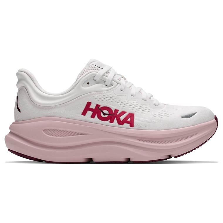 Hoka W Bondi 9 Wide White/Pink Opal