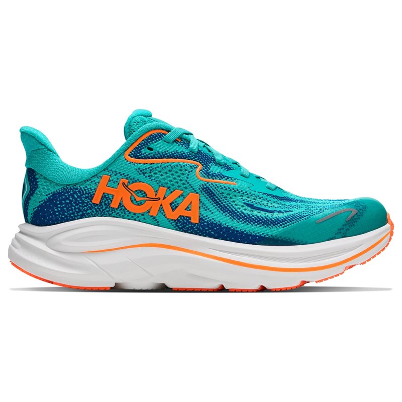 Hoka Y Clifton 10 Youth Night Glow Blue/Electric Aqu