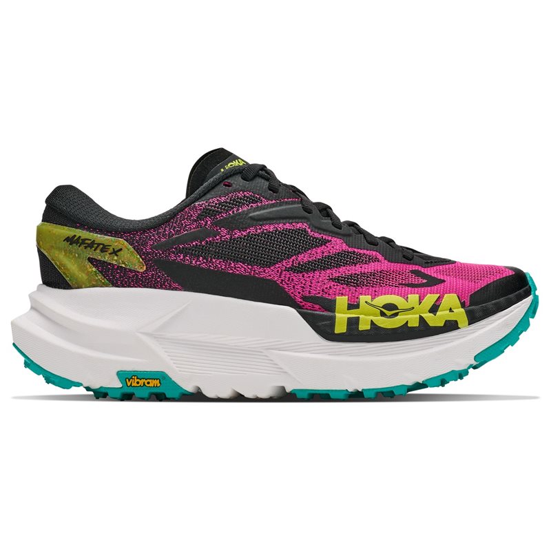 Hoka W Mafate X Black/Neon Dragonfruit - 37 1/3