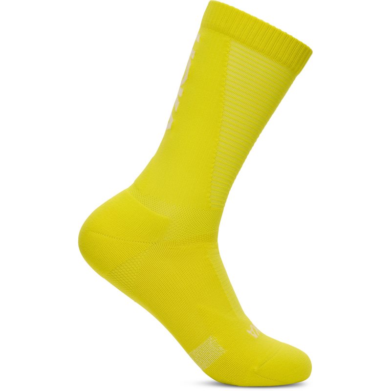 Hoka U Race Day Crew Sock Neon Yuzu - S
