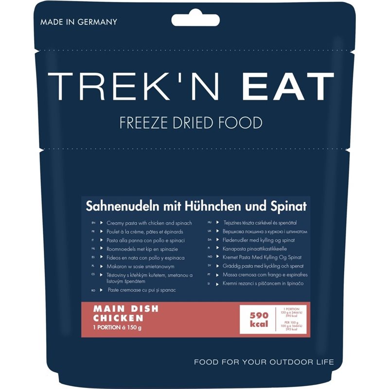 Trek'n Eat Creamy Pasta With Chicken And Spinach
