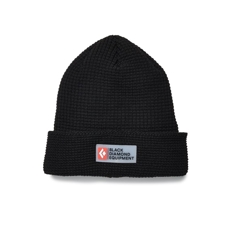 Black Diamond Double Waffle Beanie Black