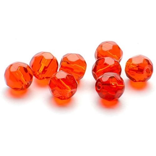 Darts Glass Bead Facett Red