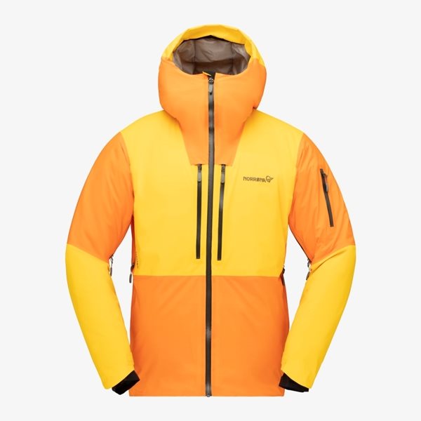 Norröna Lofoten Gore-Tex Thermo80 Jacket M’s Orange Popsicle/Lemon Chrome