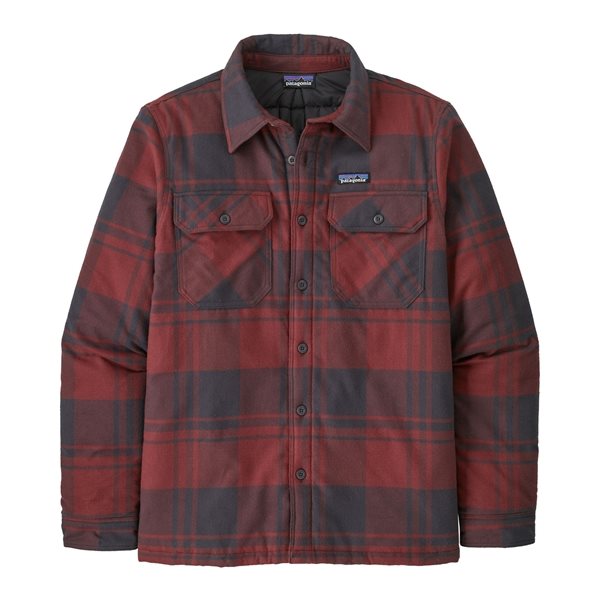 Patagonia M’s Insulated Organic Cotton MW Fjord Flannel Shirt Live Oak Sequoia Red