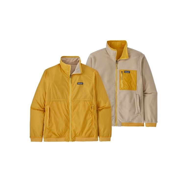 Patagonia M's Reversible Shelled Microdini Jkt Surfboard Yellow