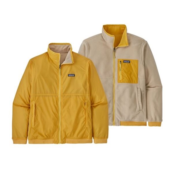 Patagonia M’s Reversible Shelled Microdini Jkt Surfboard Yellow