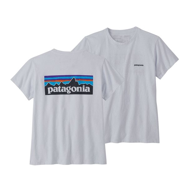 Patagonia W’s P-6 Logo Responsibili-Tee White