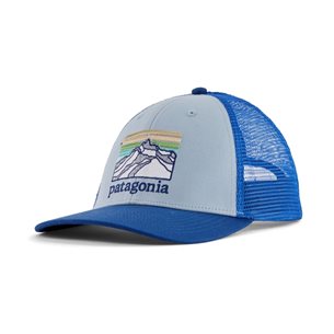 Patagonia P-6 Logo LoPro Trucker Hat Steam Blue