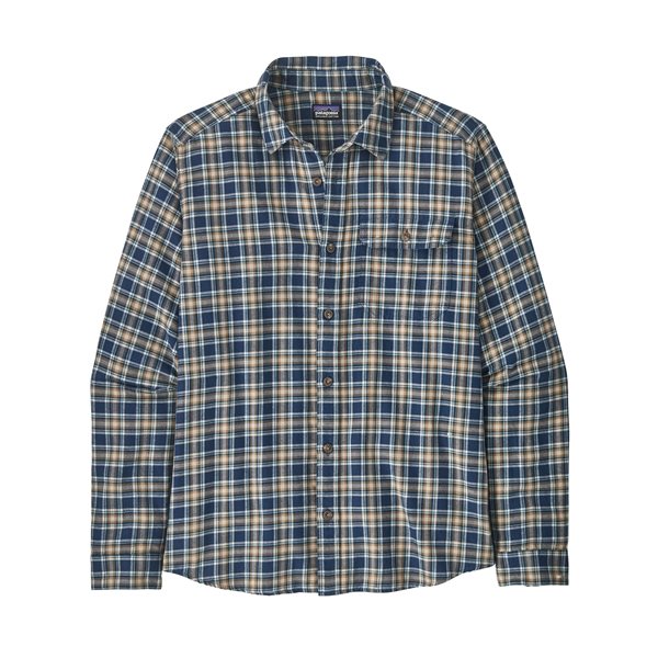 Patagonia M’s L/S Cotton In Conversion LW Fjord Flannel Shirt Squared Tidepool Blue