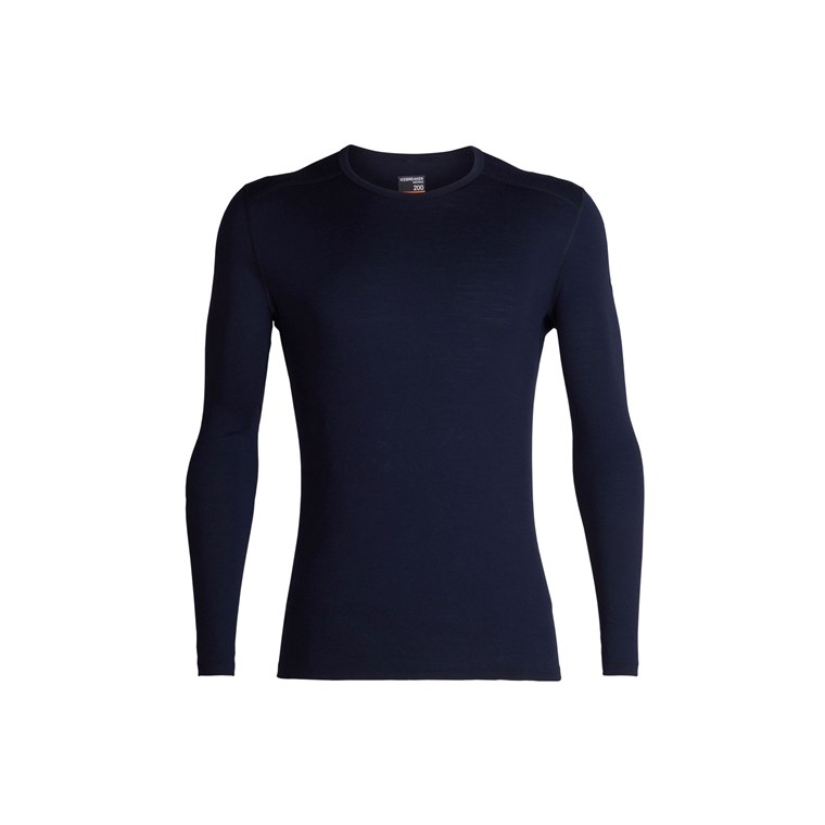 Icebreaker M 200 Oasis LS Crewep Men Midnight Navy