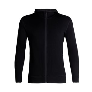 Icebreaker M Elemental LS Zip Hood Black