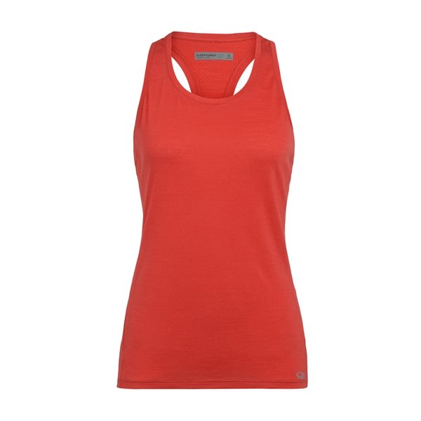 Icebreaker Wmns Amplify Racerback Tank Fire