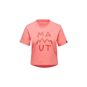 Mammut Massone T-Shirt Cropped Women Lettering Salmon